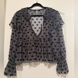 NWOT Free People Codellia Long Sleeve Blouse